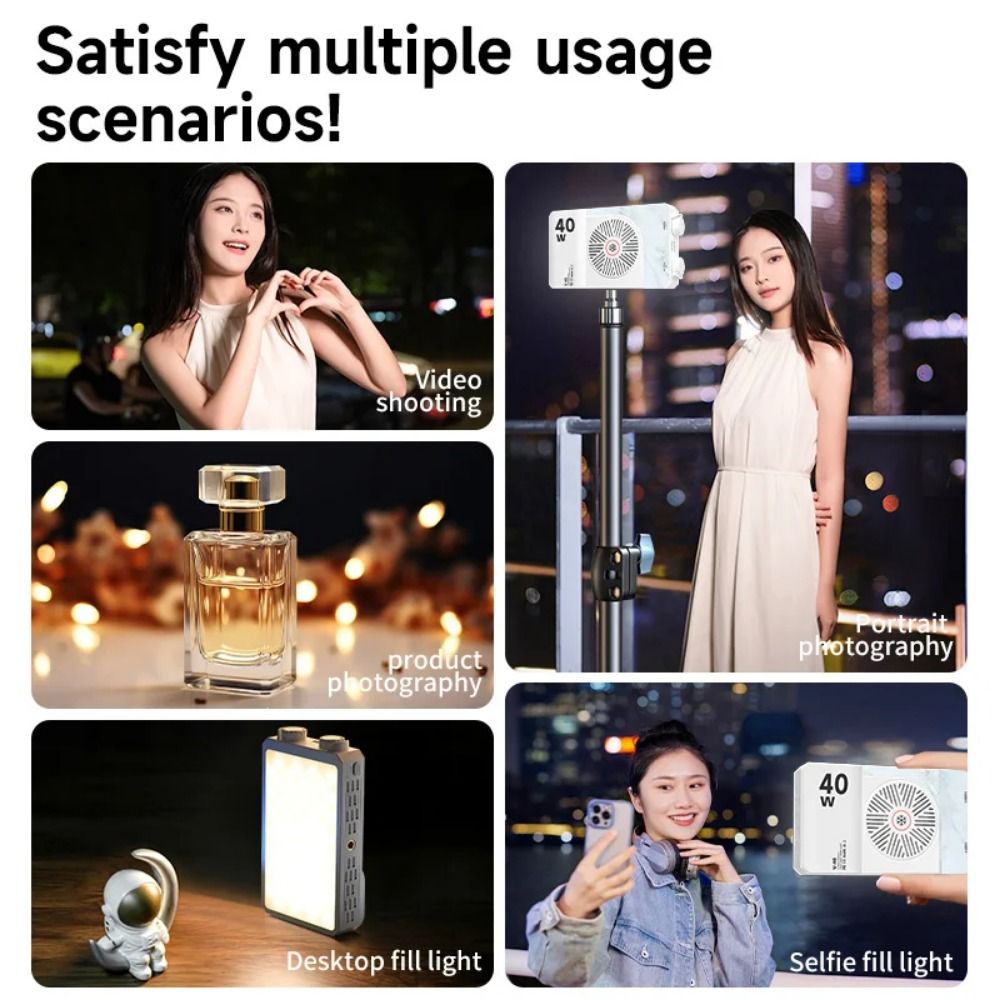 Photography Lighting Rgb - 40W RGB LED Camera Light 2800-9000K