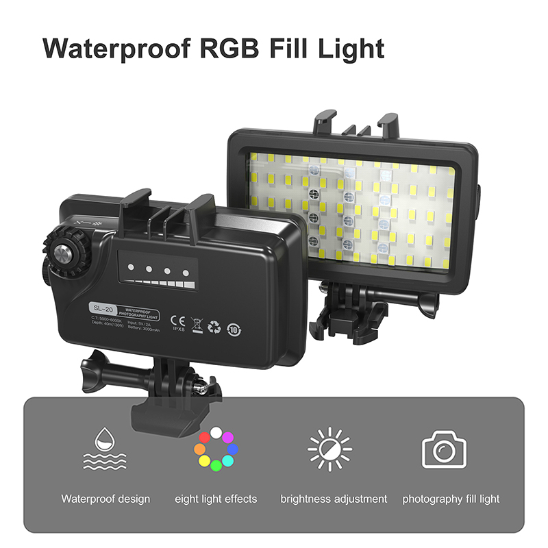 RGB/LED Fill Light for Underwa - Photography Lighting Rgb 评论和价格