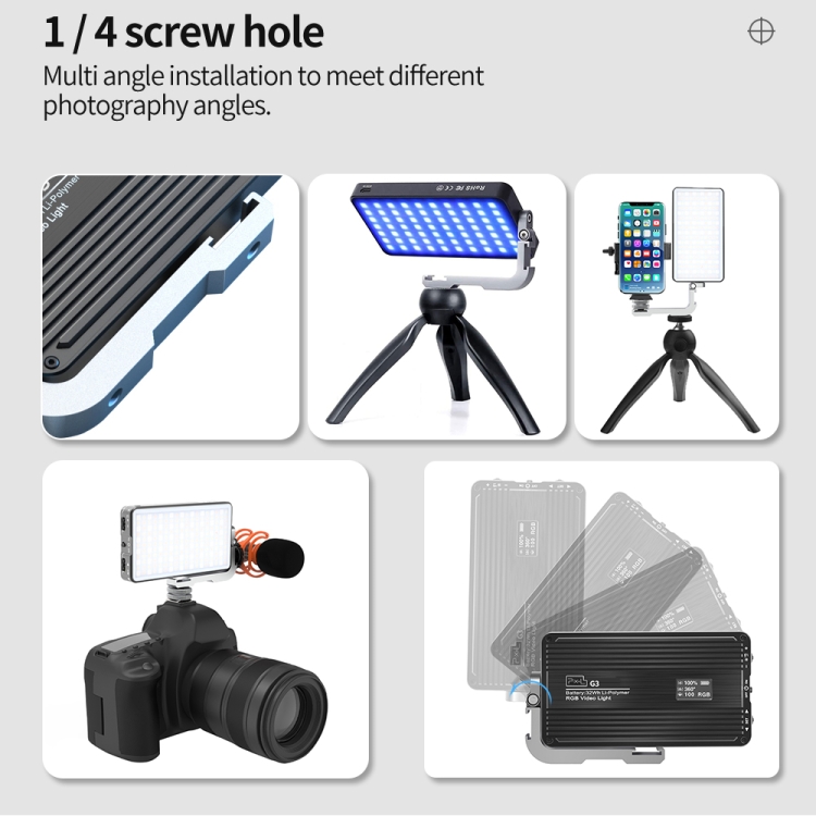 Pixel G3 Flat Panel RGB Fill L - Photography Lighting Rgb 评论和价格
