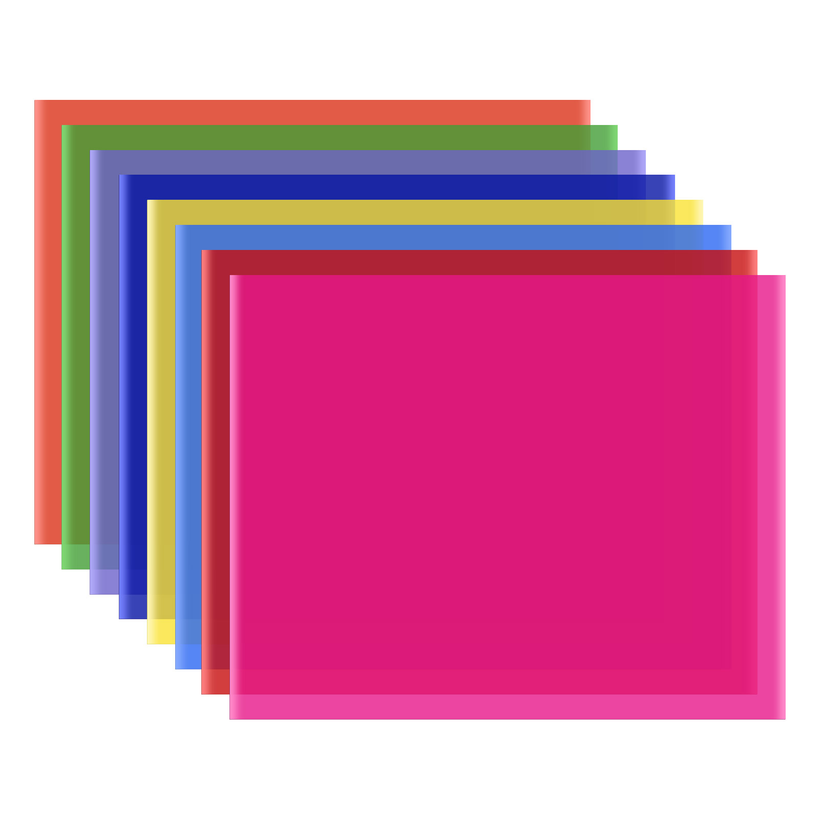 8 Colors/set PET Transparent G - Coloured Gel Set 评论和价格