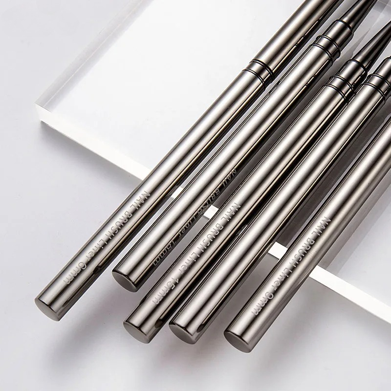 5pcs Nail Art Liner Brushes Se - Coloured Gel Set 评论和价格