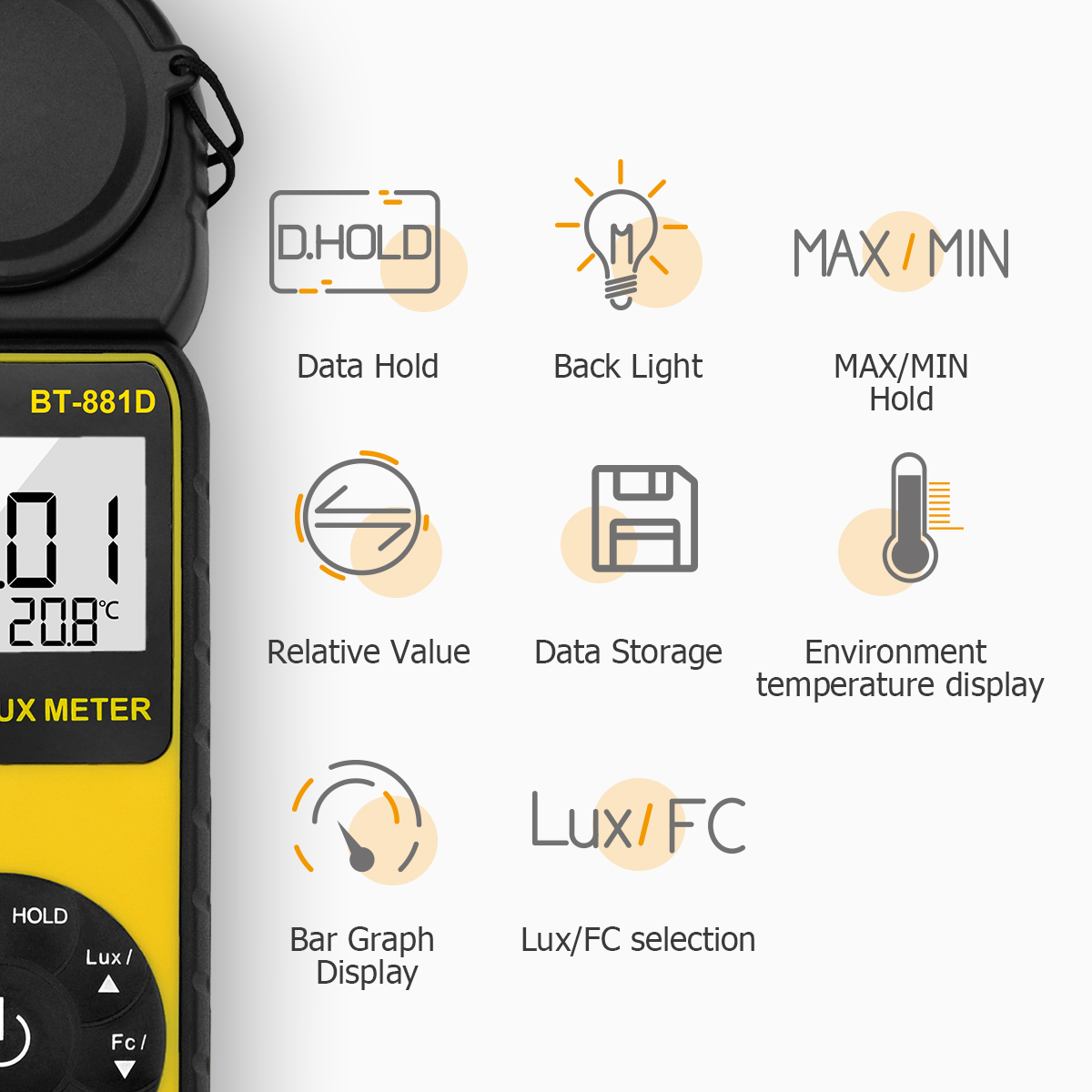 Digital Lux Meter 400,000 Lux  - Photography Lighting Meter 评论和价格