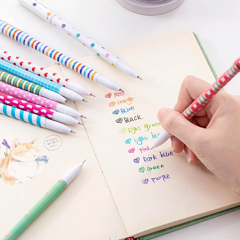 10Pcs/Box Cute Stationery 10 C - Coloured Gel Set 评论和价格