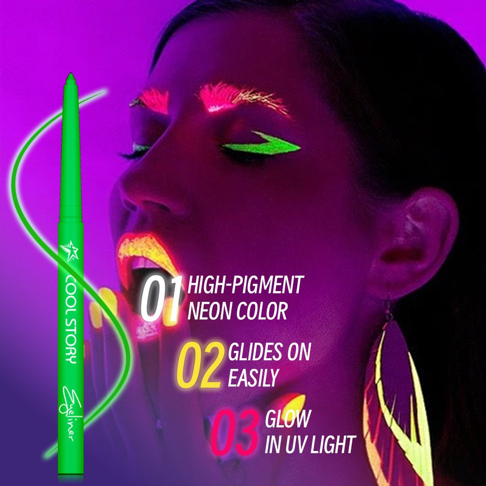 12 colours fluorescent eyeline - Coloured Gel Set 评论和价格