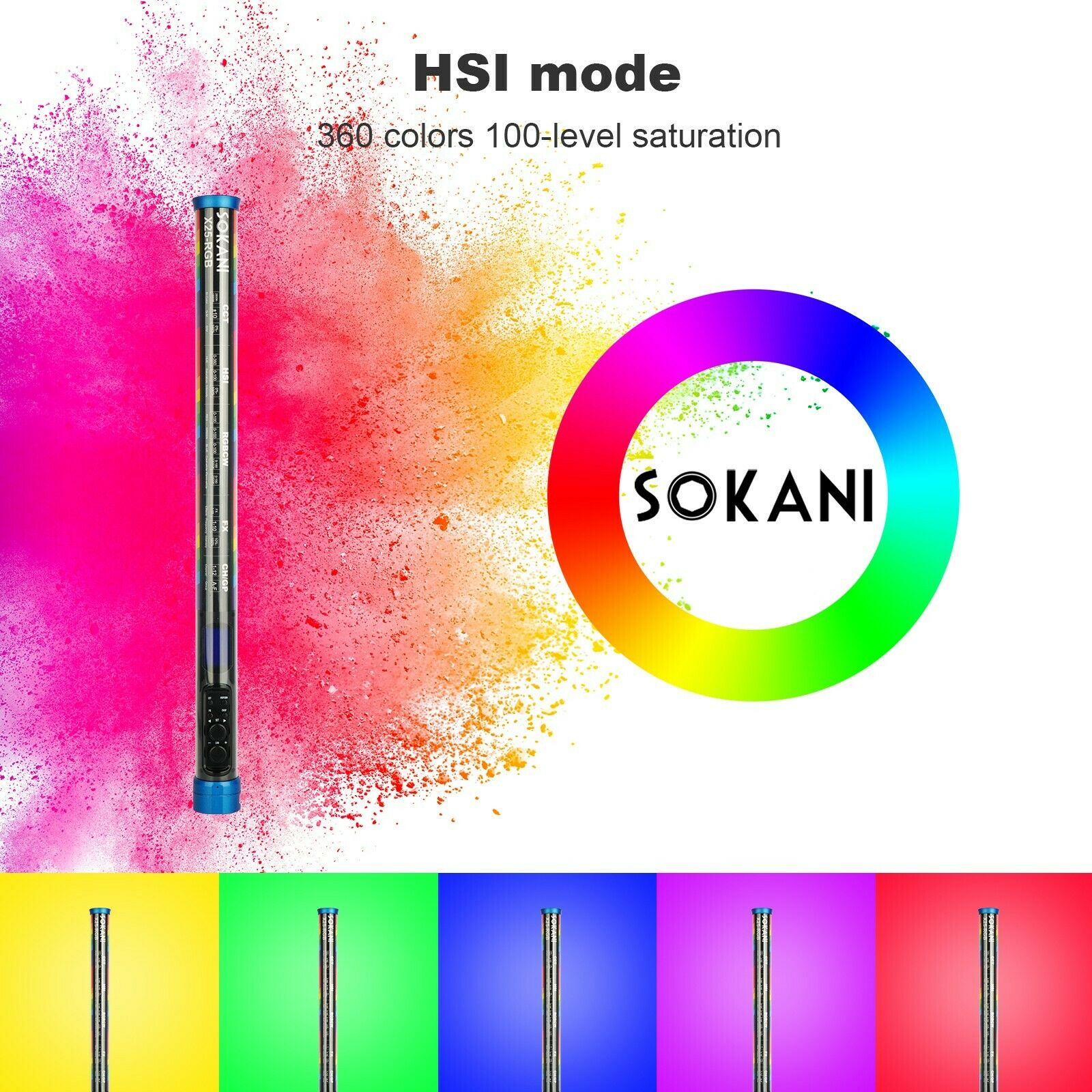 Sokani X25 RGB LED Video Light - Photography Lighting Rgb 评论和价格