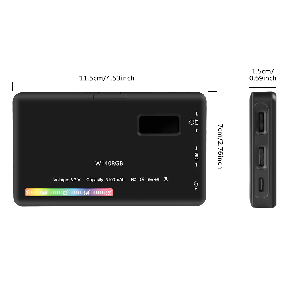 SH W140 LED RGB Video Light 0- - Torjim Rgb Photography Video Lighting 评论和价格