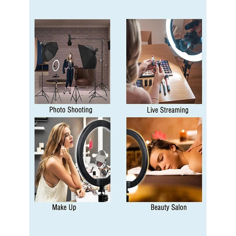 Desiontal 26cm Ring Light with - Photography Lighting Rgb 评论和价格