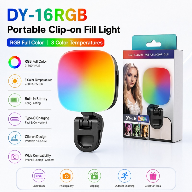 Portable RGB LED Fill Light Po - Photography Lighting Rgb 评论和价格