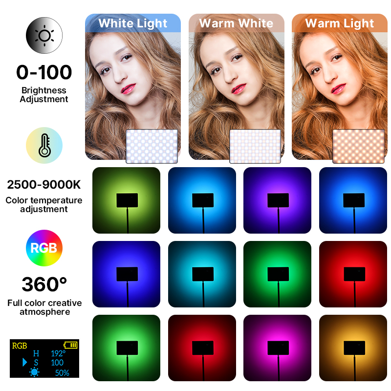 Ulanzi LT003 15W RGB Video Lig - Photography Lighting Rgb 评论和价格