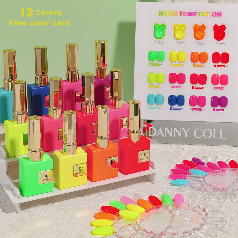 Spring Summer Colourful Fluore - Coloured Gel Set 评论和价格