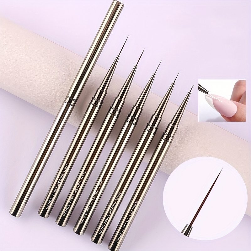 5PCS Nail Art Liner Brushes Ha - Coloured Gel Set 评论和价格