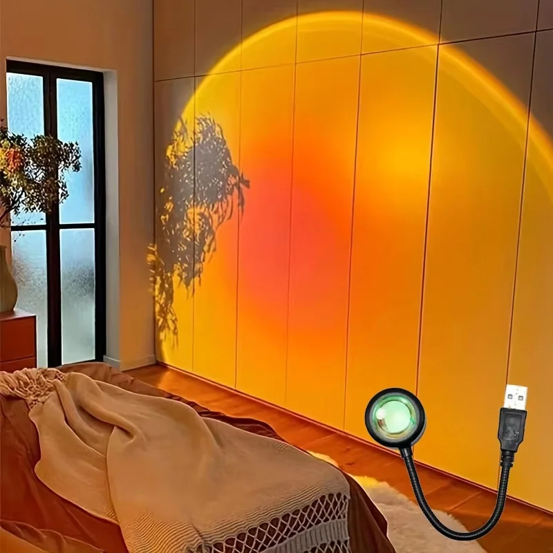 Mini USB ED Sunset Lamp Nightl - Torjim Rgb Photography Video Lighting 评论和价格
